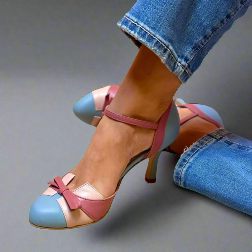 Thalia | Escote multicolor con correa