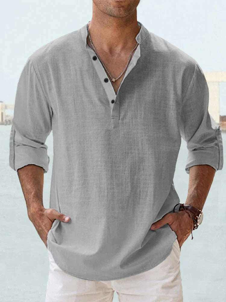 René | Camisa de Lino Transpirable