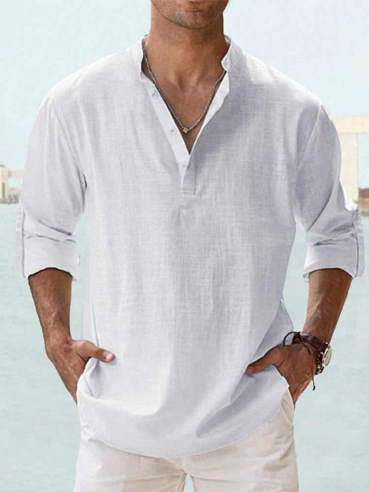 René | Camisa de Lino Transpirable