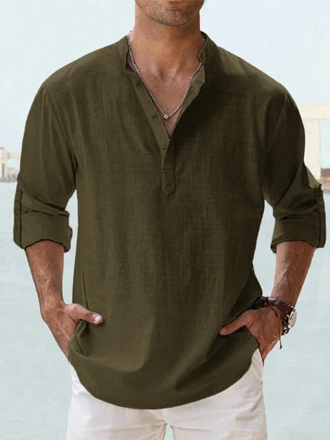 René | Camisa de Lino Transpirable