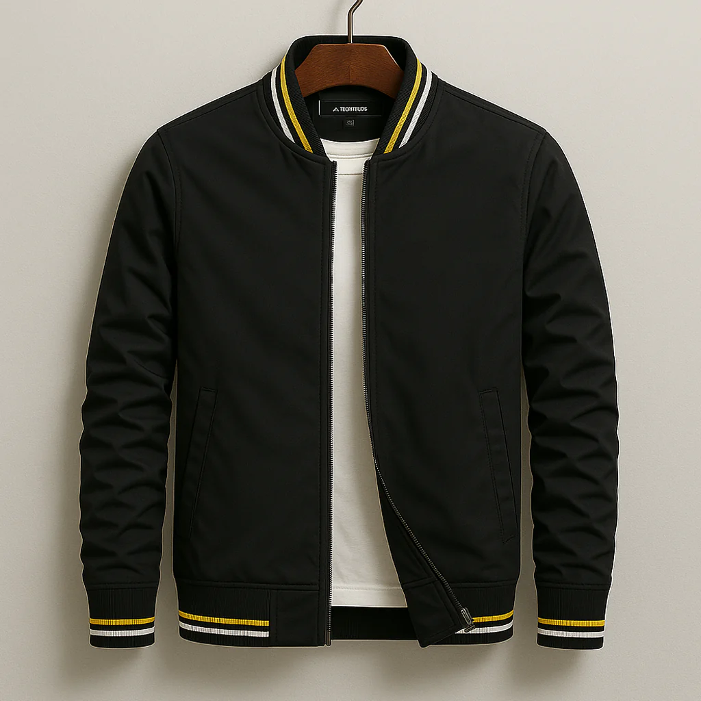 Silvio | Chaqueta Bomber Elegante a Rayas