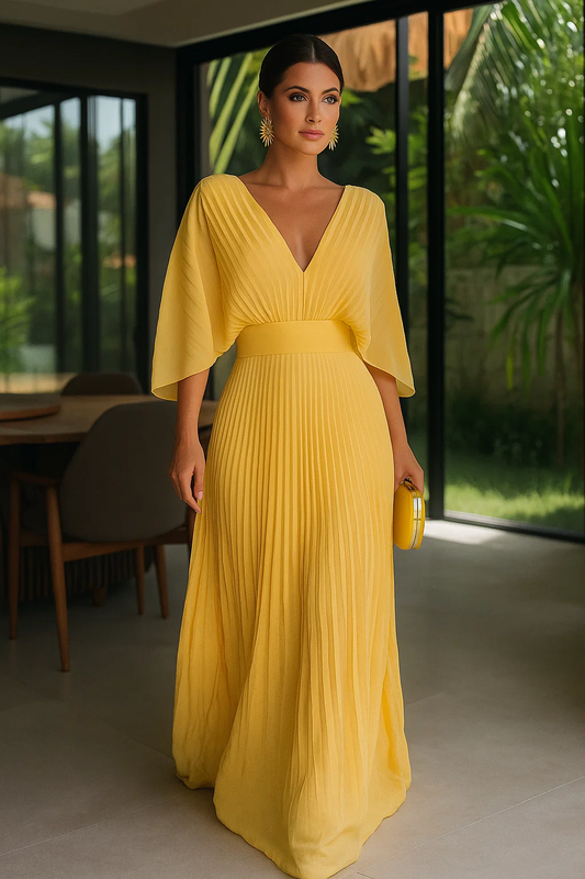 Silvia | Vestido Clásico Plisado