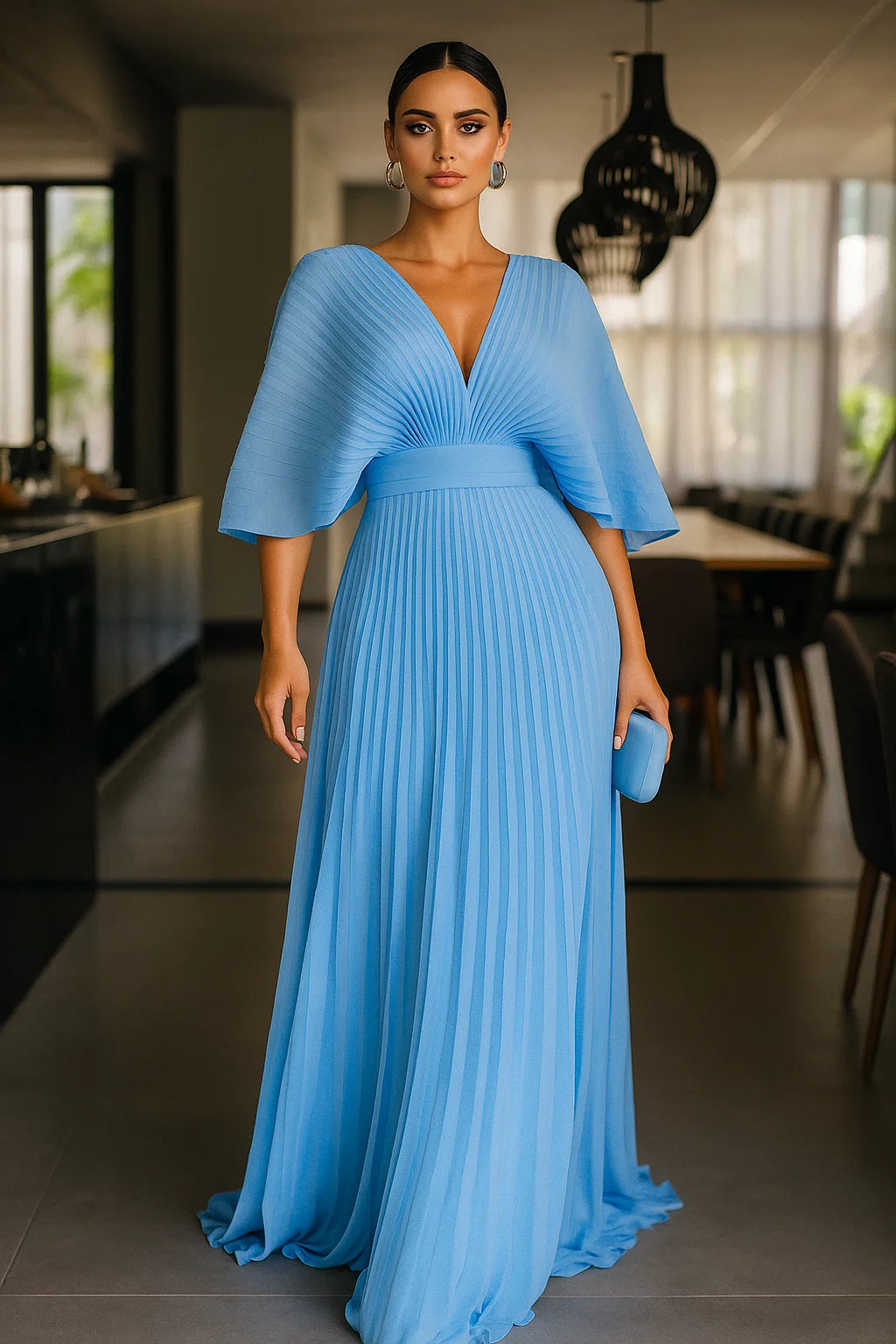 Silvia | Vestido Clásico Plisado