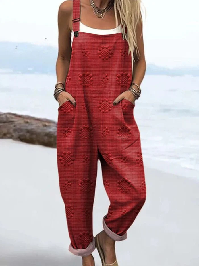 Catalina | Peto con estampado floral y lunares