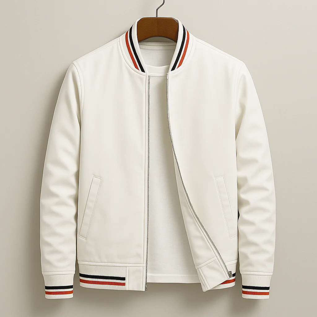 Silvio | Chaqueta Bomber Elegante a Rayas